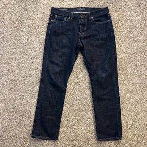 Lucky Brand 121 Heritage Slim Size 31 Dark Wash Denim Blue Jeans.